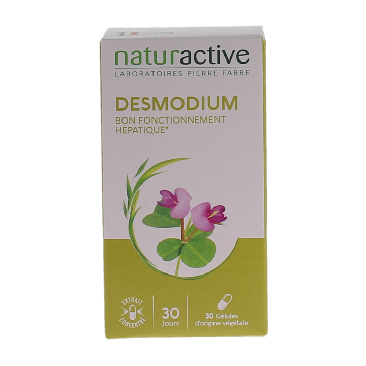 Desmodium bon fonctionnement h&eacute;patique Naturactive - boite de 30 g&eacute;lules