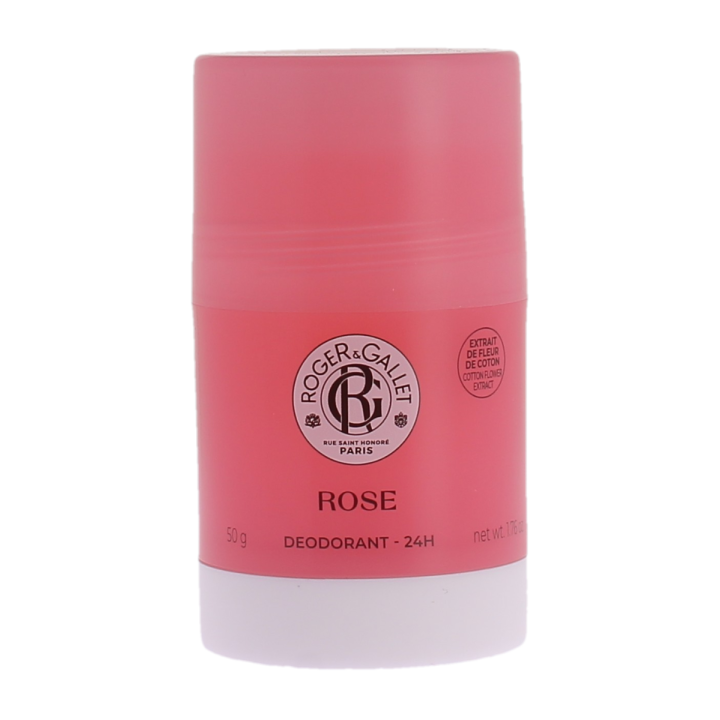 D&eacute;odorant stick rose efficacit&eacute; 24h Roger & Gallet - stick de 50g