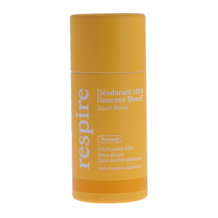 D&eacute;odorant stick douceur mono&iuml; efficacit&eacute; 48h Respire - stick de 50g