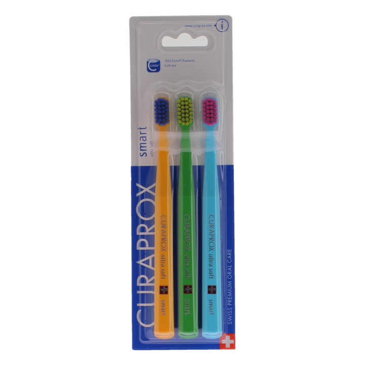 Brosse &agrave; dents cs smart ultra soft Curaprox - lot de 3 brosses &agrave; dents
