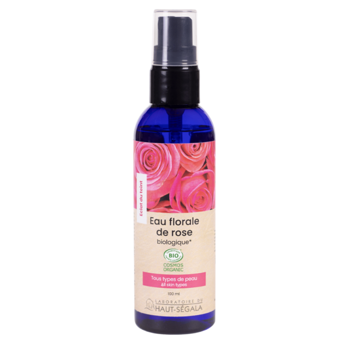 Eau florale de rose bio Haut-s&eacute;gala - spray de 100ml
