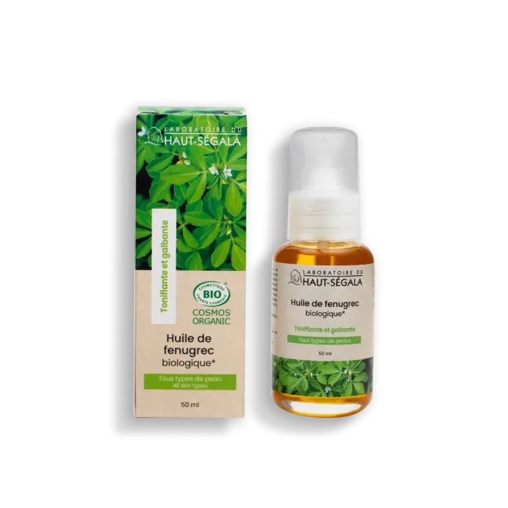 Huile de f&eacute;nugrec bio Haut-S&eacute;gala - flacon-pompe de 50ml