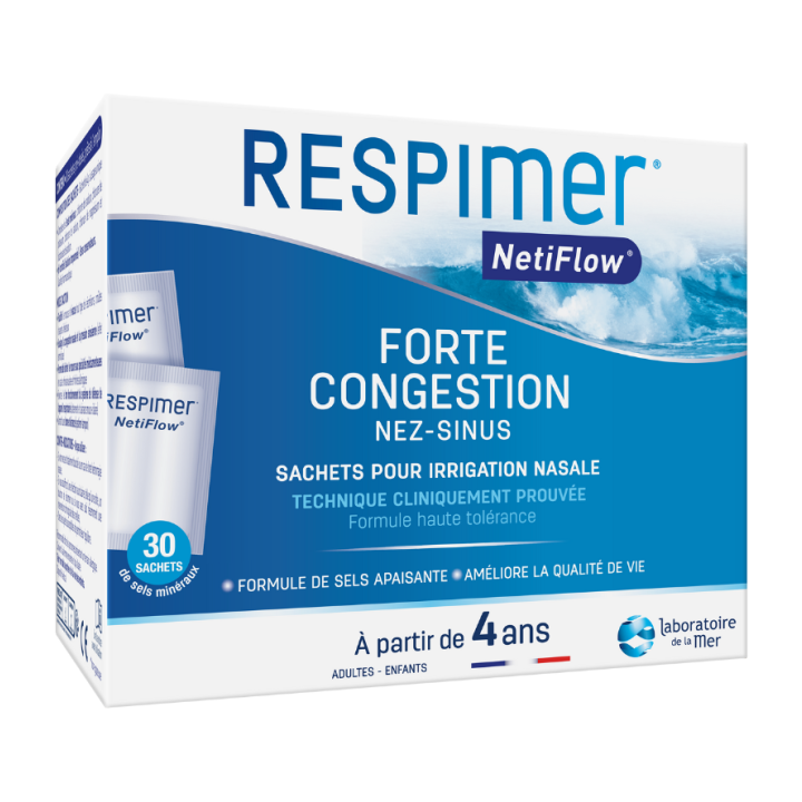 Netiflow forte congestion Respimer - boite de 30 sachets 