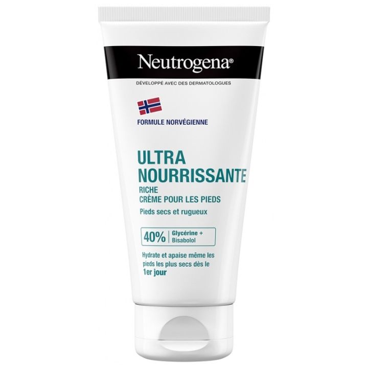 Cr&egrave;me pieds tr&egrave;s secs et ab&icirc;m&eacute;s Neutrogena - tube de 150 ml