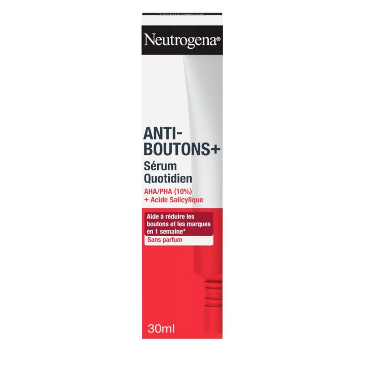 Anti-bouton+ s&eacute;rum quotidien AHA/PHA Neutrogena - tube de 30ml