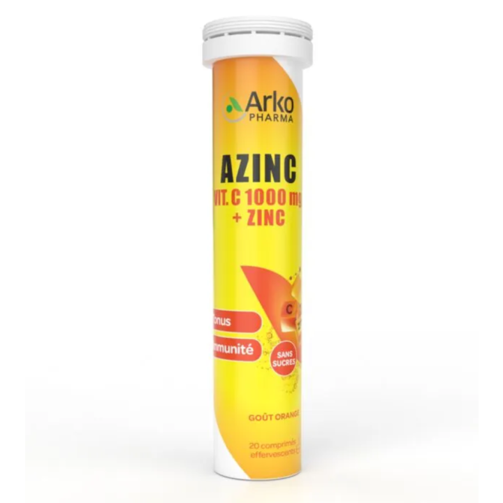 Azinc vit.c 1000mg + zinc Arkopharma - tube de 20 comprim&eacute;s 