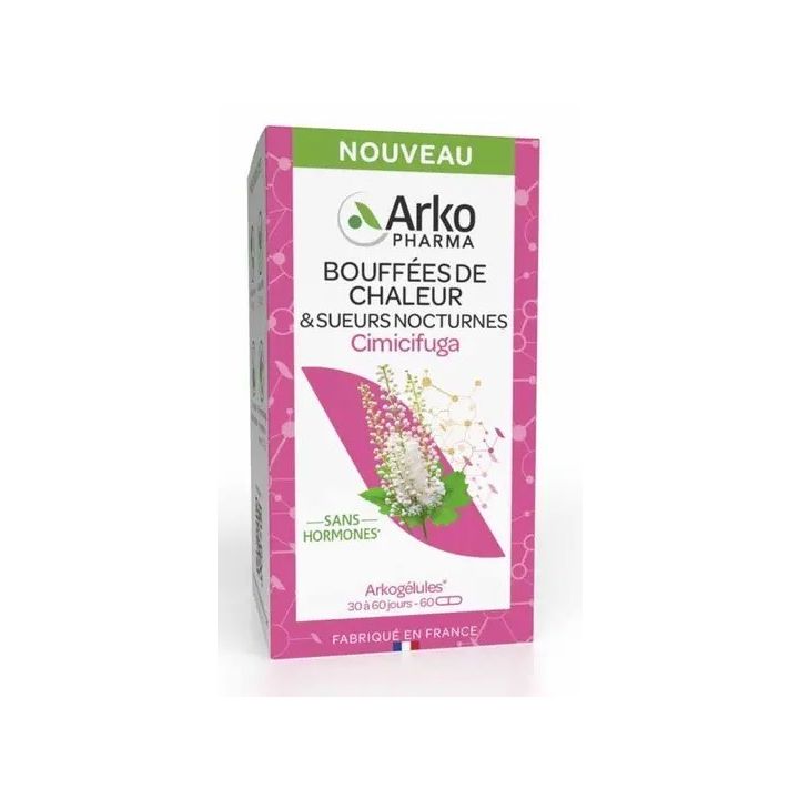 Arkog&eacute;lules bouff&eacute;es de chaleur Arkopharma - bo&icirc;te de 60 g&eacute;lules