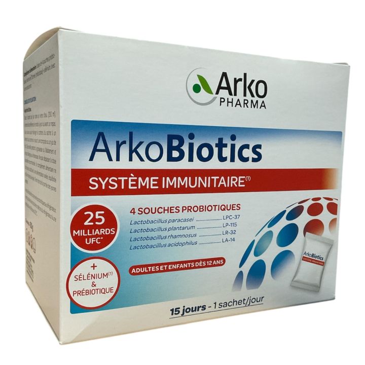 Arkobiotics syst&egrave;me immunitaire Arko Pharma - boite de 15 sachets
