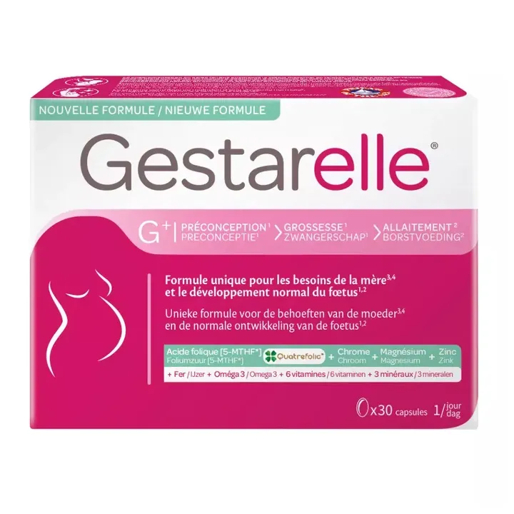 Gestarelle G+ pr&eacute;conception, grossesse & allaitement - bo&icirc;te de 30 capsules