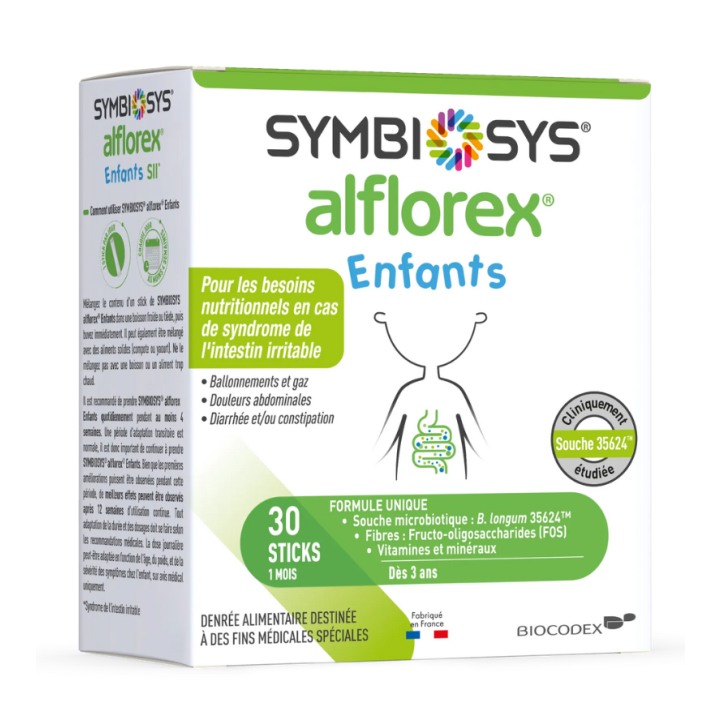 Symbiosys Alflorex enfants Biocodex - boite de 30 sticks 