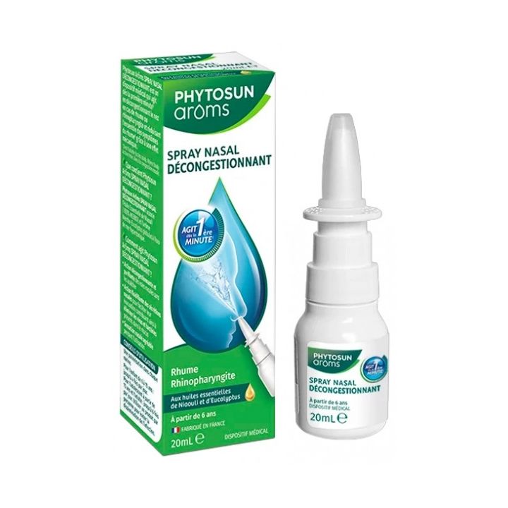 Spray nasal d&eacute;congestionnant Phytosun ar&ocirc;ms - spray de 20 ml