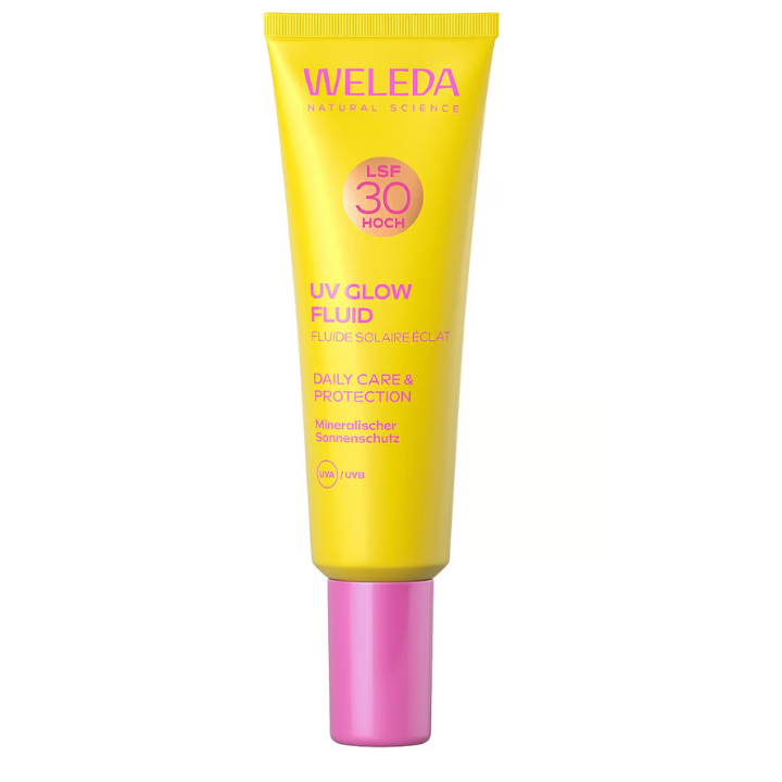 Fluide solaire &eacute;clat SPF30 Weleda - tube de 30ml