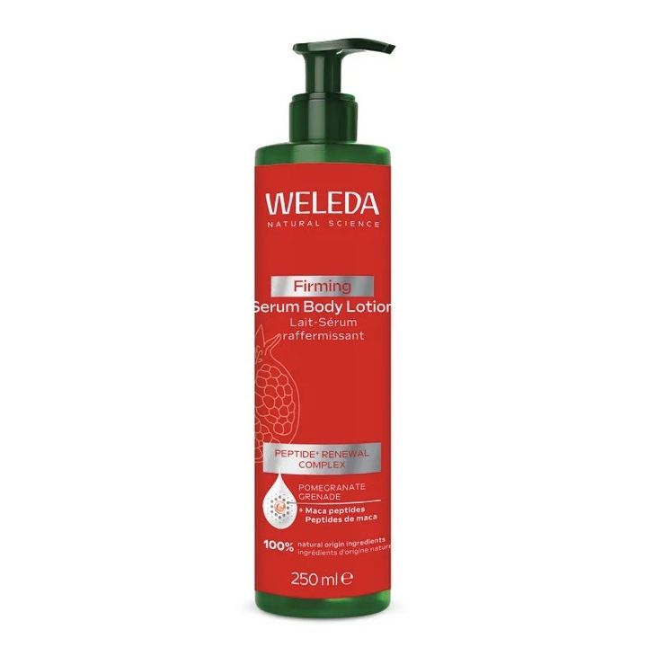Lait-s&eacute;rum raffermissant corps Weleda - flacon-pompe de 250ml
