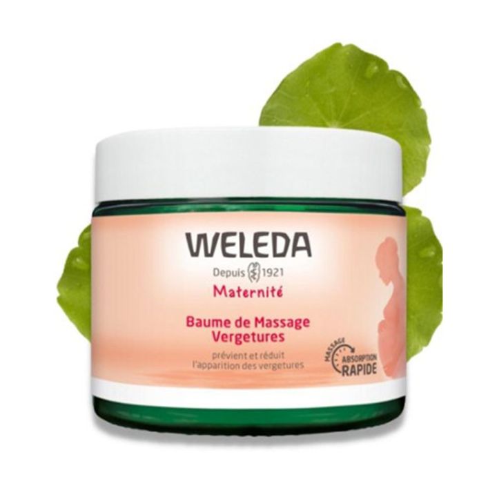 Baume de massage vergetures Weleda Maternit&eacute; - pot de 150ml