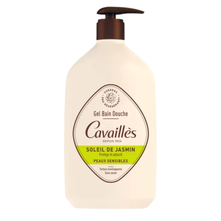 Gel bain douche soleil de jasmin Rog&eacute; Cavaill&egrave;s - flacon pompe de 1L