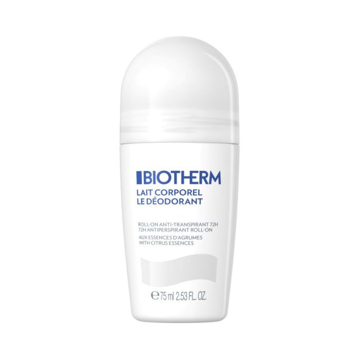 D&eacute;odorant lait corporel Biotherm - roll-on de 75ml 