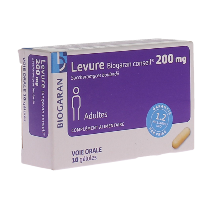 Levure 200mg adulte Biogaran - boite de 10 g&eacute;lules