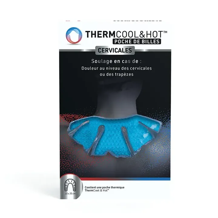 Thermocool&hot poche de billes cervicales Bausch lomb - poche de billes 33x35cm