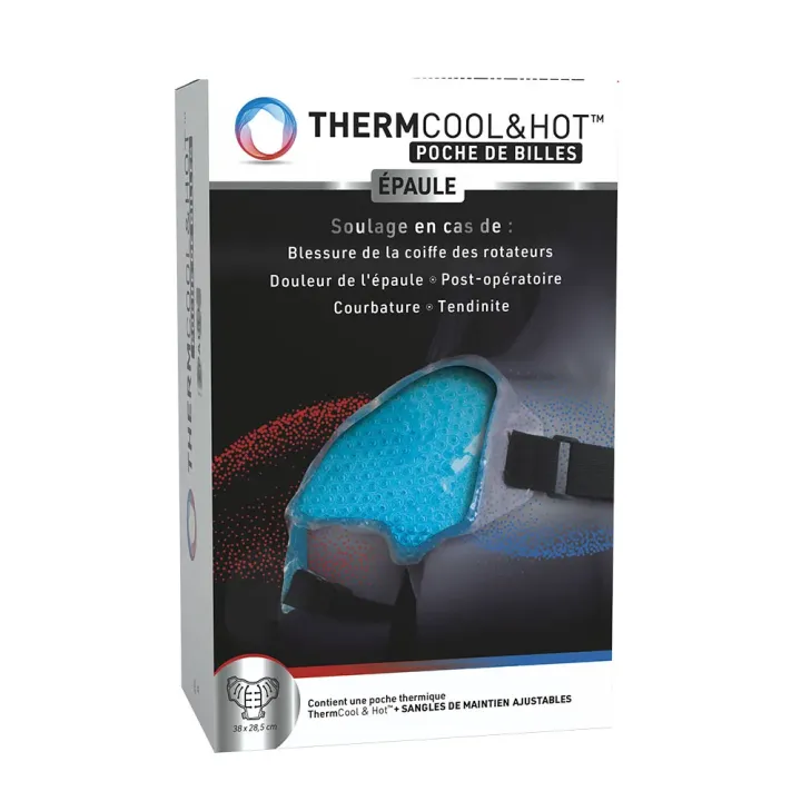 Thermocool&hot poche de billes &eacute;paule Bausch lomb - poche de billes 38x28,5cm
