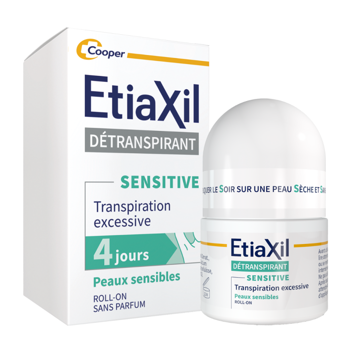 Etiaxil d&eacute;transpirant aisselles peaux sensibles Cooper - roll-on de 15ml