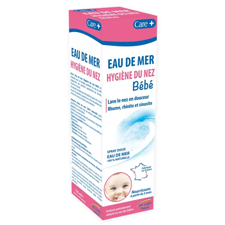 Eau de mer b&eacute;b&eacute; Care+ EG Labo - spray de 125ml 