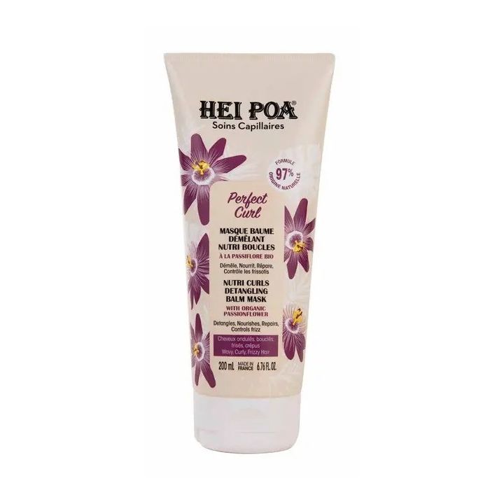 Perfect Curl masque baume d&eacute;m&ecirc;lant nutri boucles Hei Poa - tube de 200ml