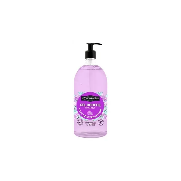 Gel douche Figue M&eacute;diterran&eacute;enne Le Comptoir du Bain - Flacon-pompe de 1L