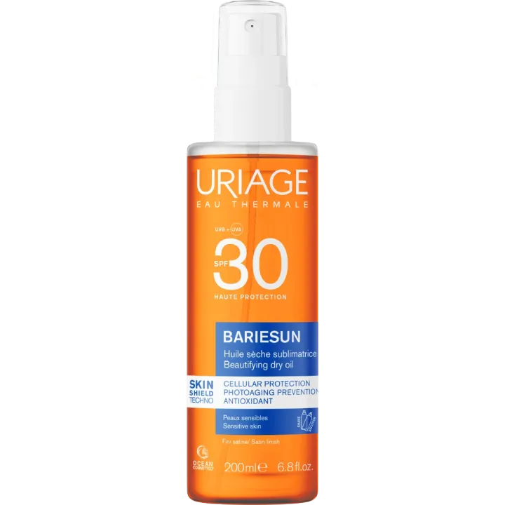 Bari&eacute;sun huile s&egrave;che sublimatrice SPF30 Uriage - spray de 200ml