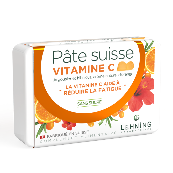 P&acirc;te suisse Vitamine C Lehning - bo&icirc;te de 40 gommes