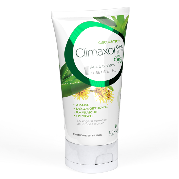 Climaxol gel jambes l&eacute;g&egrave;res bio Lehning - tube de 125 ml