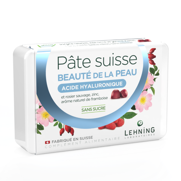 P&acirc;te suisse beaut&eacute; de la peau Lehning - boite de 40 gommes 