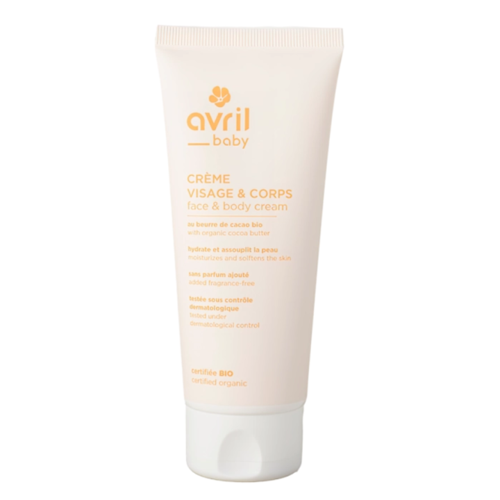 Cr&egrave;me visage et corps b&eacute;b&eacute; Avril - tube de 100ml
