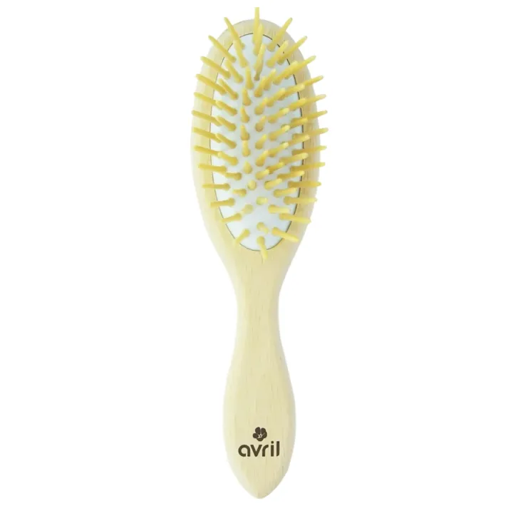 Brosse &agrave; cheveux en bois de h&ecirc;tre Avril - une brosse