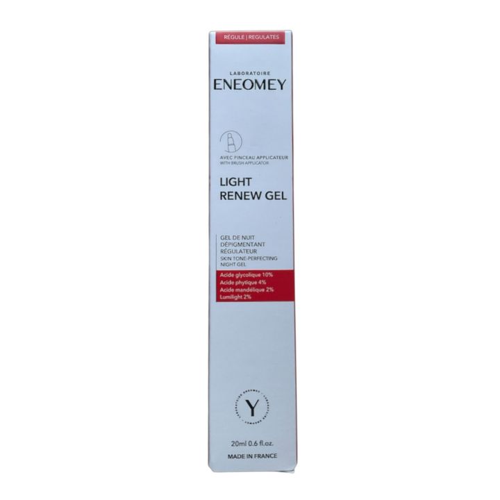 Light renew gel Gel de nuit d&eacute;pigmentant r&eacute;gulateur Eneomey - tube de 20ml