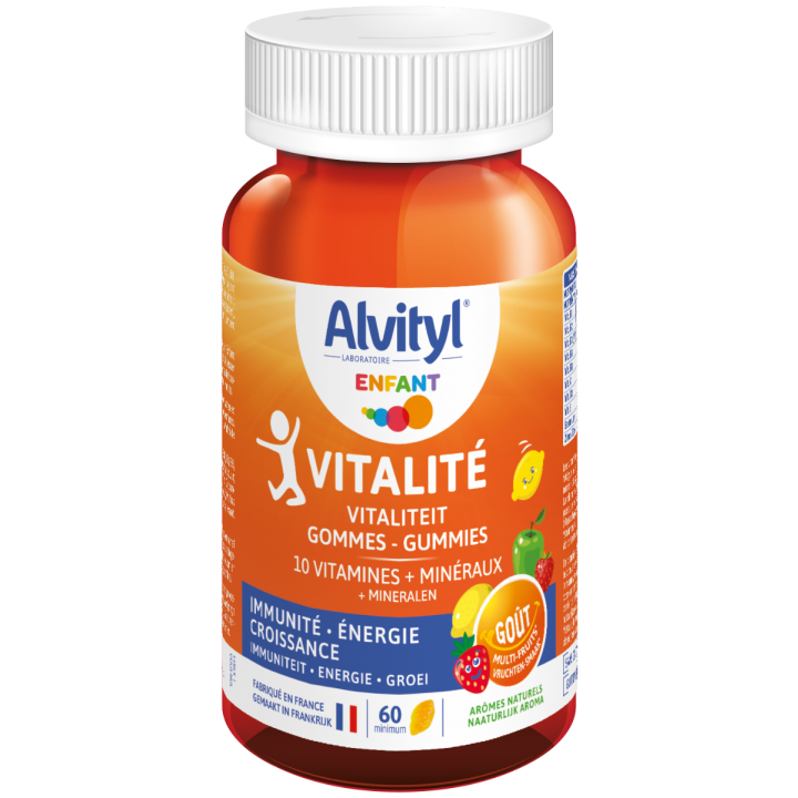 Alvityl vitalit&eacute; 10 vitamines - boite de 60 gommes