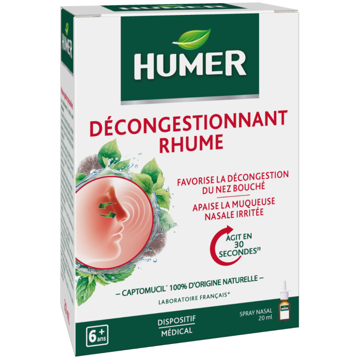 D&eacute;congestionnant rhume Humer - spray nasal de 20 ml