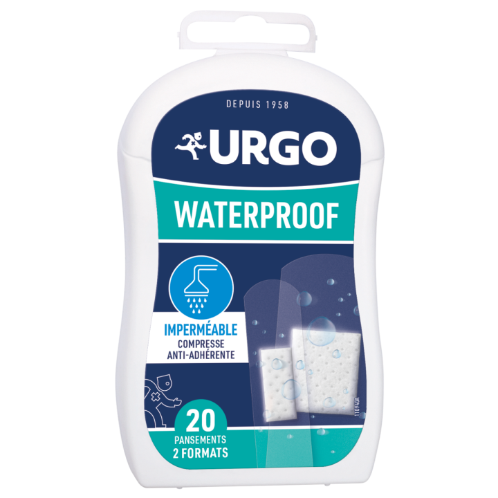 Pansements Waterproof Urgo - bo&icirc;te de 20 pansements 2 formats