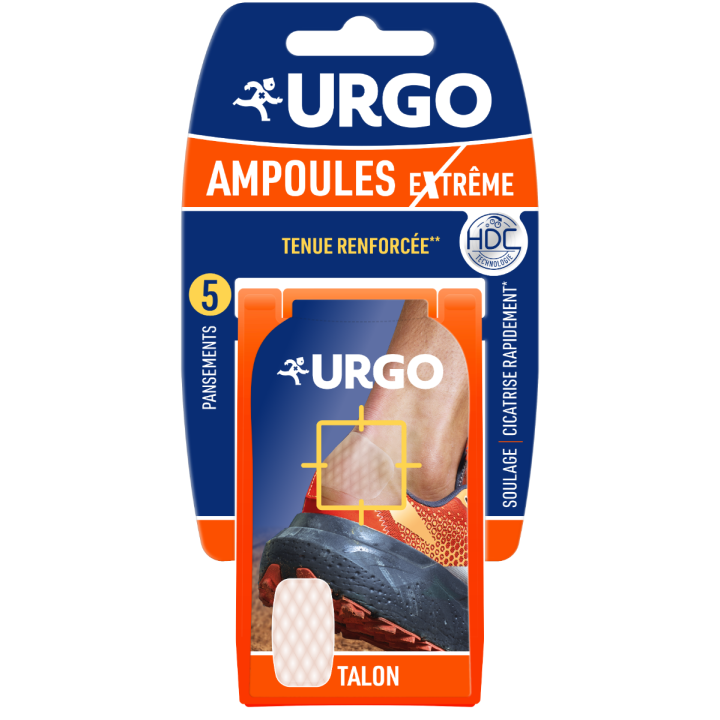 Ampoules extr&ecirc;me grand format Urgo - bo&icirc;te de 5 pansements
