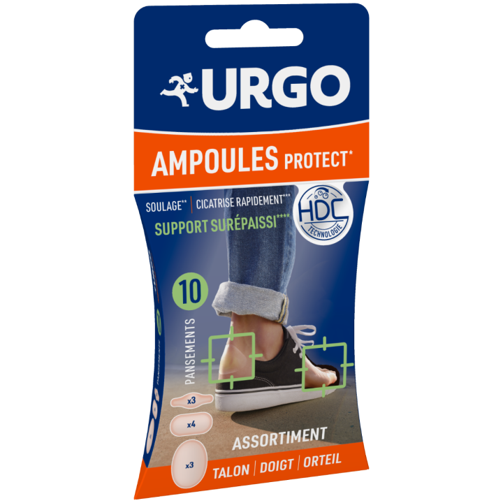 Ampoules Protect 3 formats Urgo - bo&icirc;te de 10 pansements
