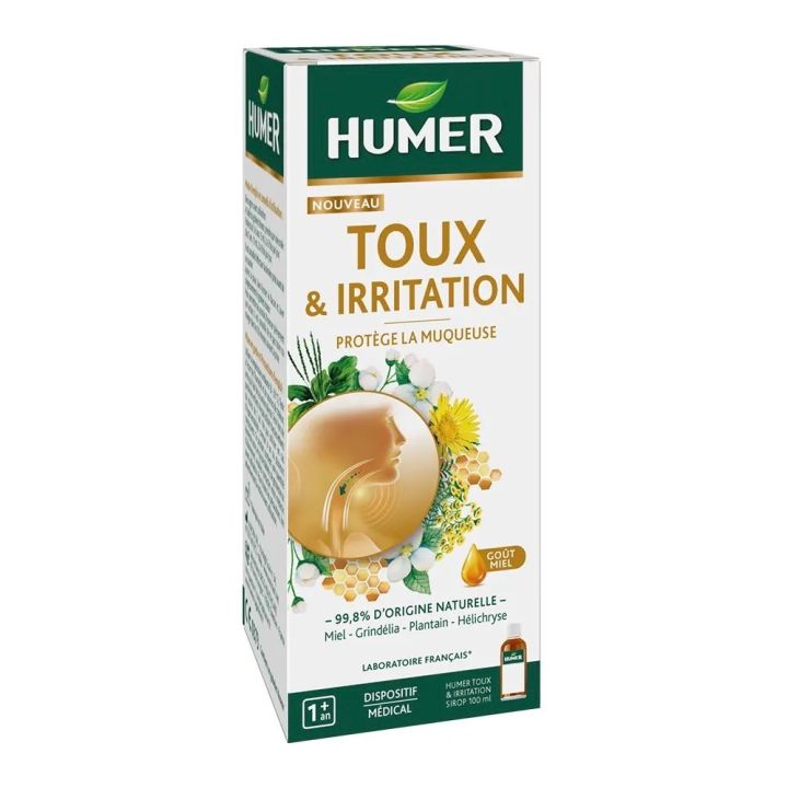 Sirop toux et irritation go&ucirc;t miel Humer - flacon de 100ml