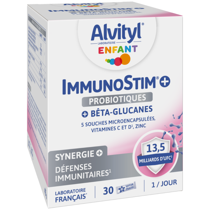 ImmunoStim+ probiotiques Alvityl - bo&icirc;te de 30 sticks