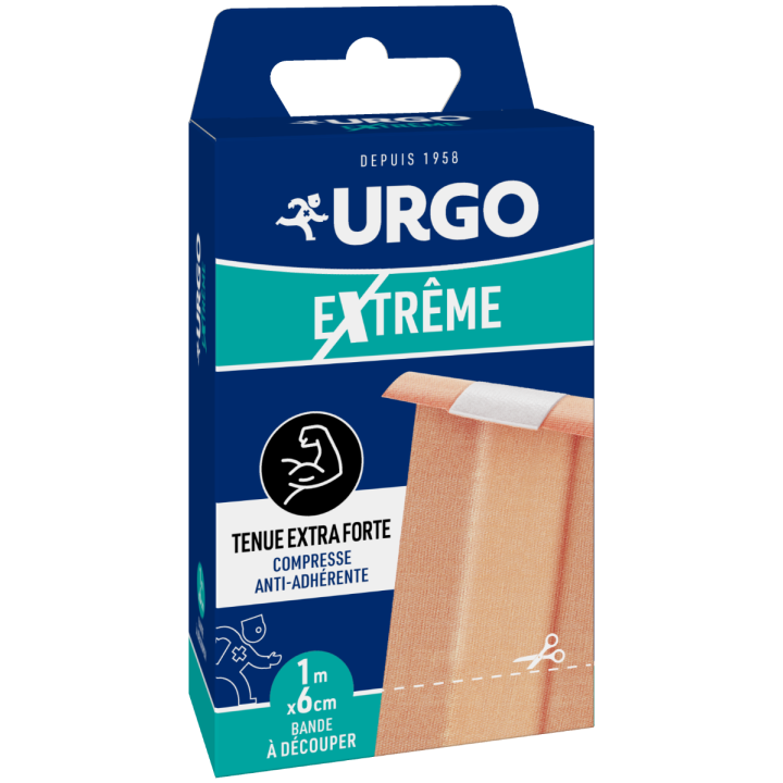 Pansements Extr&ecirc;me Urgo - bo&icirc;te d'une bande &agrave; d&eacute;couper de 6cmx1m