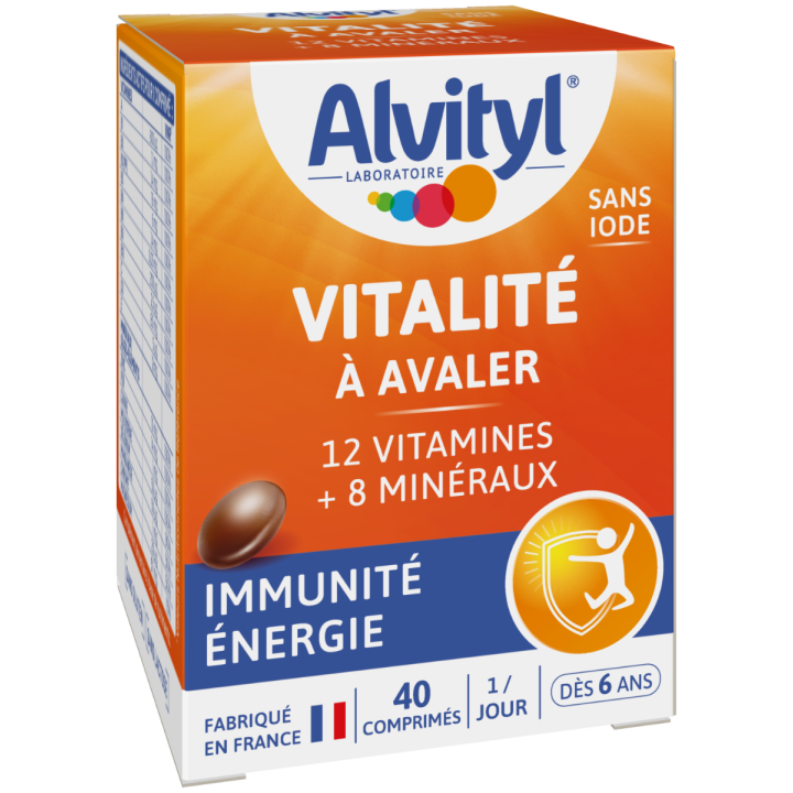 Vitalit&eacute; &agrave; avaler Alvityl - bo&icirc;te de 40 comprim&eacute;s &agrave; avaler