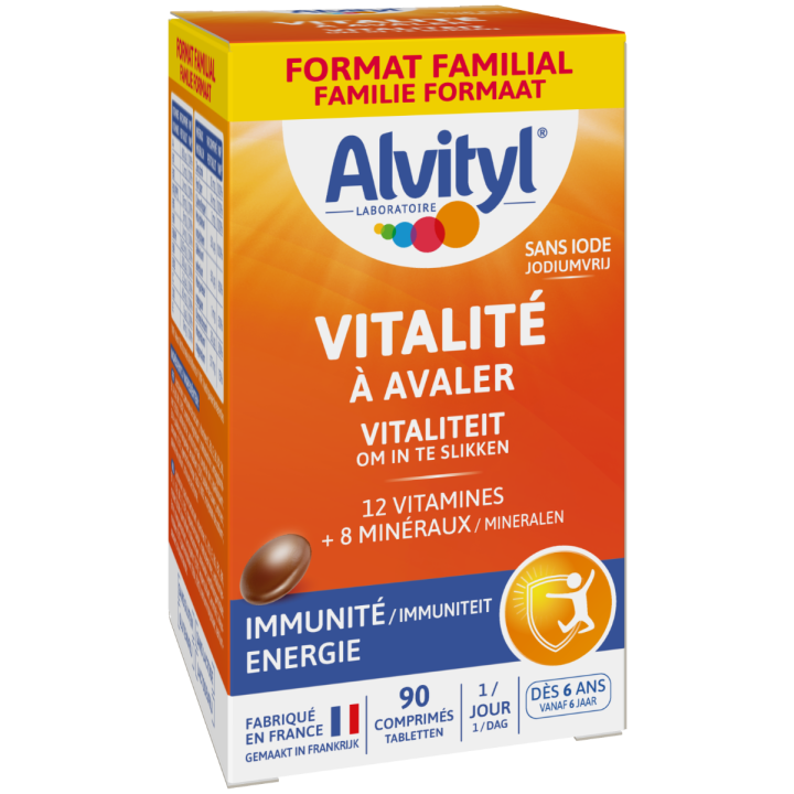 Vitalit&eacute; &agrave; avaler Alvityl - bo&icirc;te de 90 comprim&eacute;s &agrave; avaler