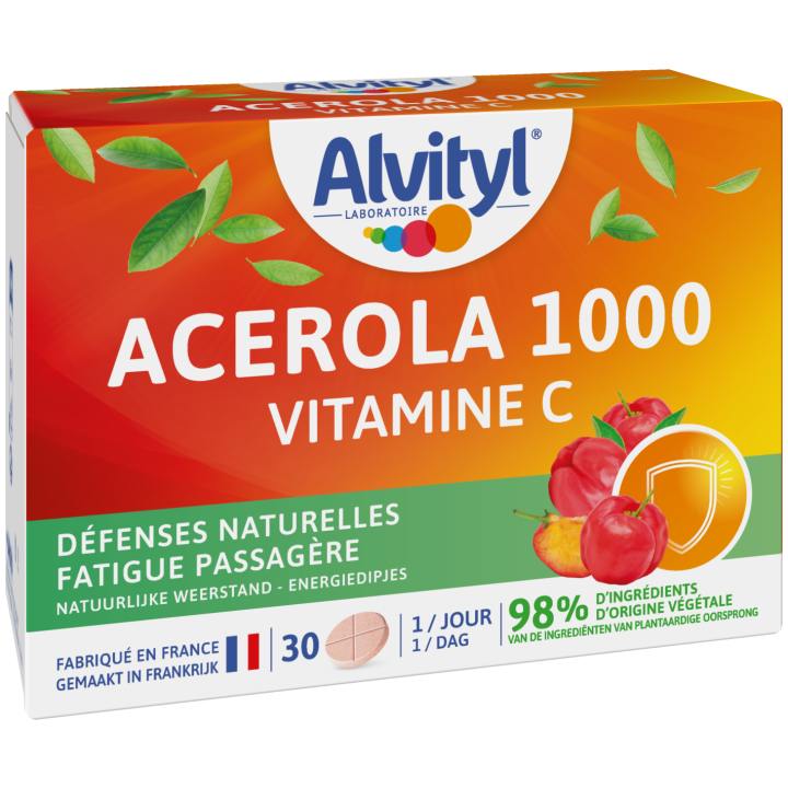 Alvityl Ac&eacute;rola 1000 vitamine C Urgo - boite de 30 comprim&eacute;s