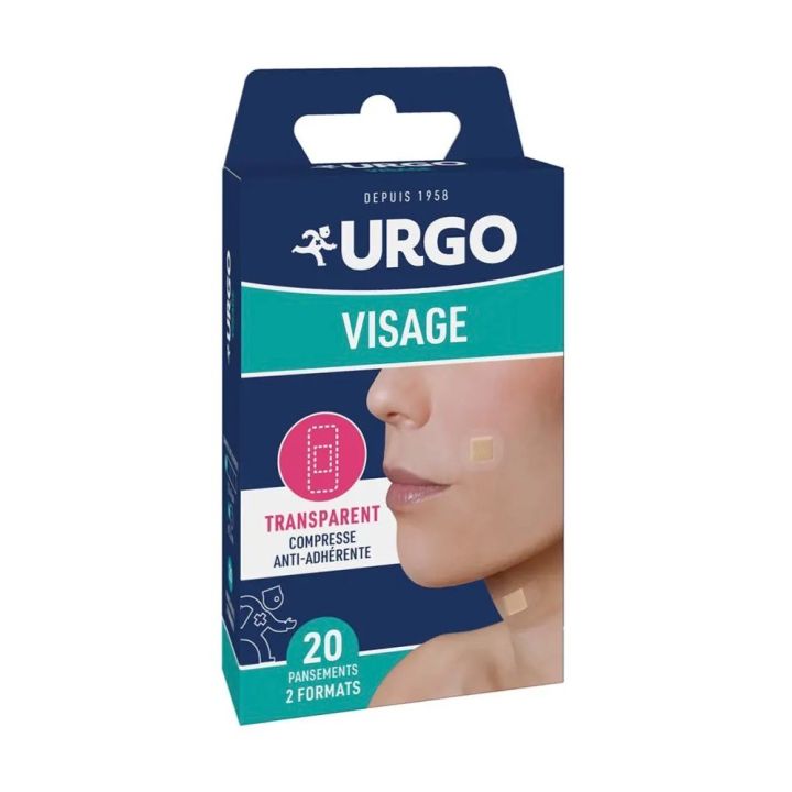 Pansements sp&eacute;cial visage Urgo - bo&icirc;te de 20 pansements