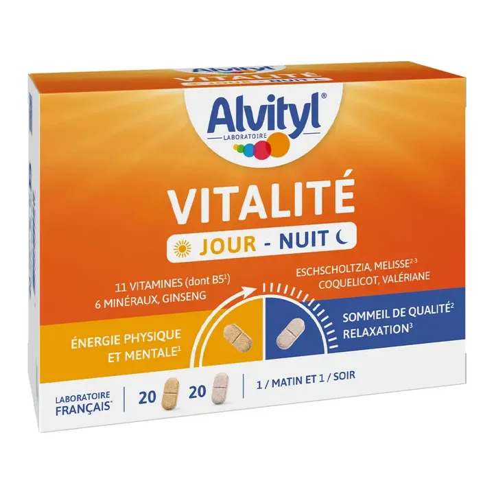 Alvityl vitalit&eacute; jour/nuit - bo&icirc;te de 40 comprim&eacute;s