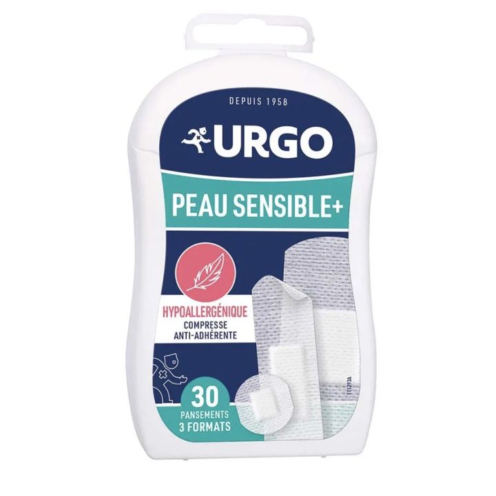 Pansements peau sensible+ Urgo - bo&icirc;te de 30 pansements