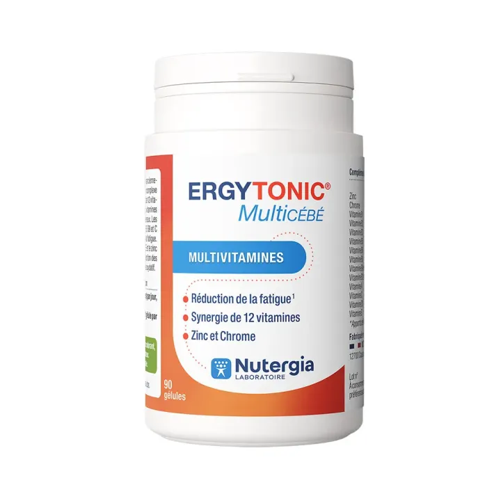 Ergytonic Multic&eacute;b&eacute; multivitamines Nutergia - pot de 90 g&eacute;lules 