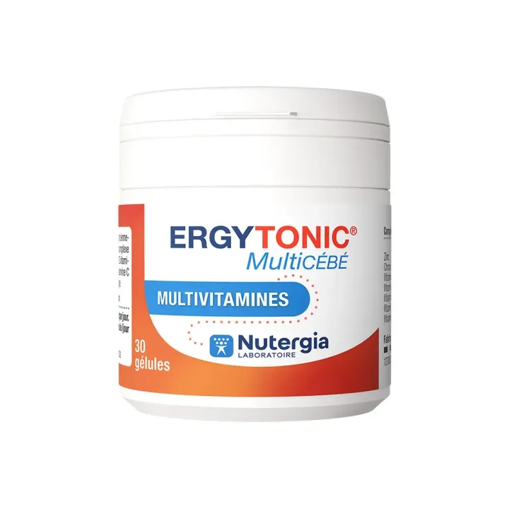 Ergytonic Multic&eacute;b&eacute; multivitamines Nutergia - pot de 30 g&eacute;lules 